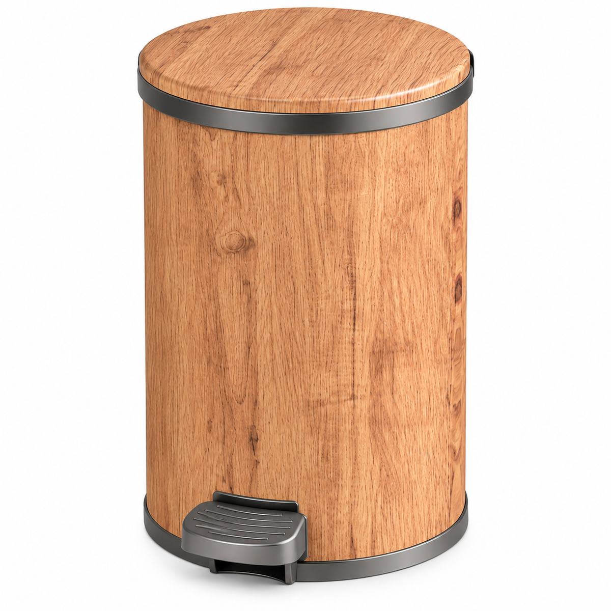 Premium Marble/Wood Design Pedal Dustbin (7L & 11L)