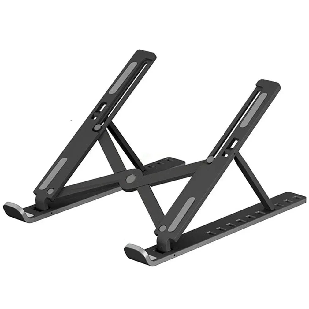 Laptop Stand | Creative Folding Storage Bracket | Adjustable Portable Durable | 24×4.5cm Folded / 24×16.5cm Opened