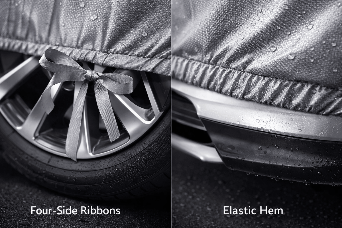 Toyota Corolla (2006–2023) Silver Parachute Car Top Cover – Waterproof, Dustproof, Heat Resistant Full Body Protection