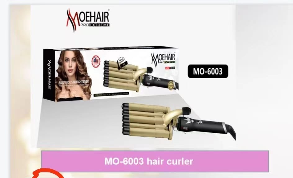 MO-6003 hair curler Professional Hair Straightener for Curly and Wavy Hair 5 Tubes