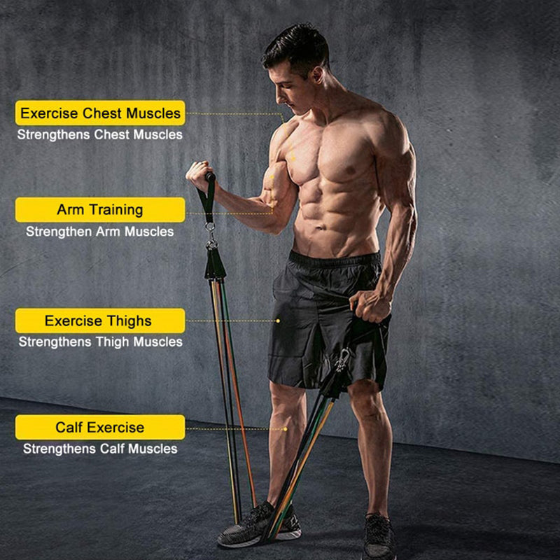 11-Piece Resistance Bands Workout Set
