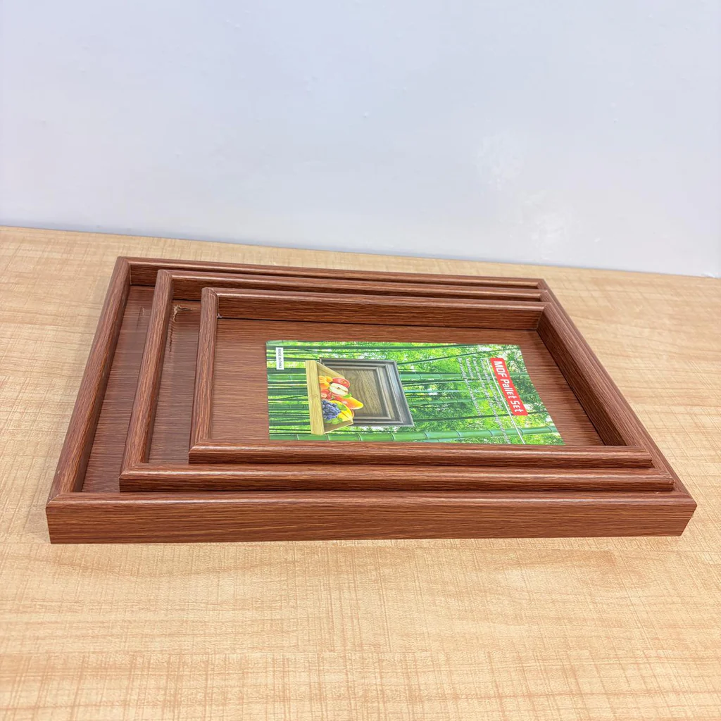 Wooden Tray Set 3 PCS High Quality