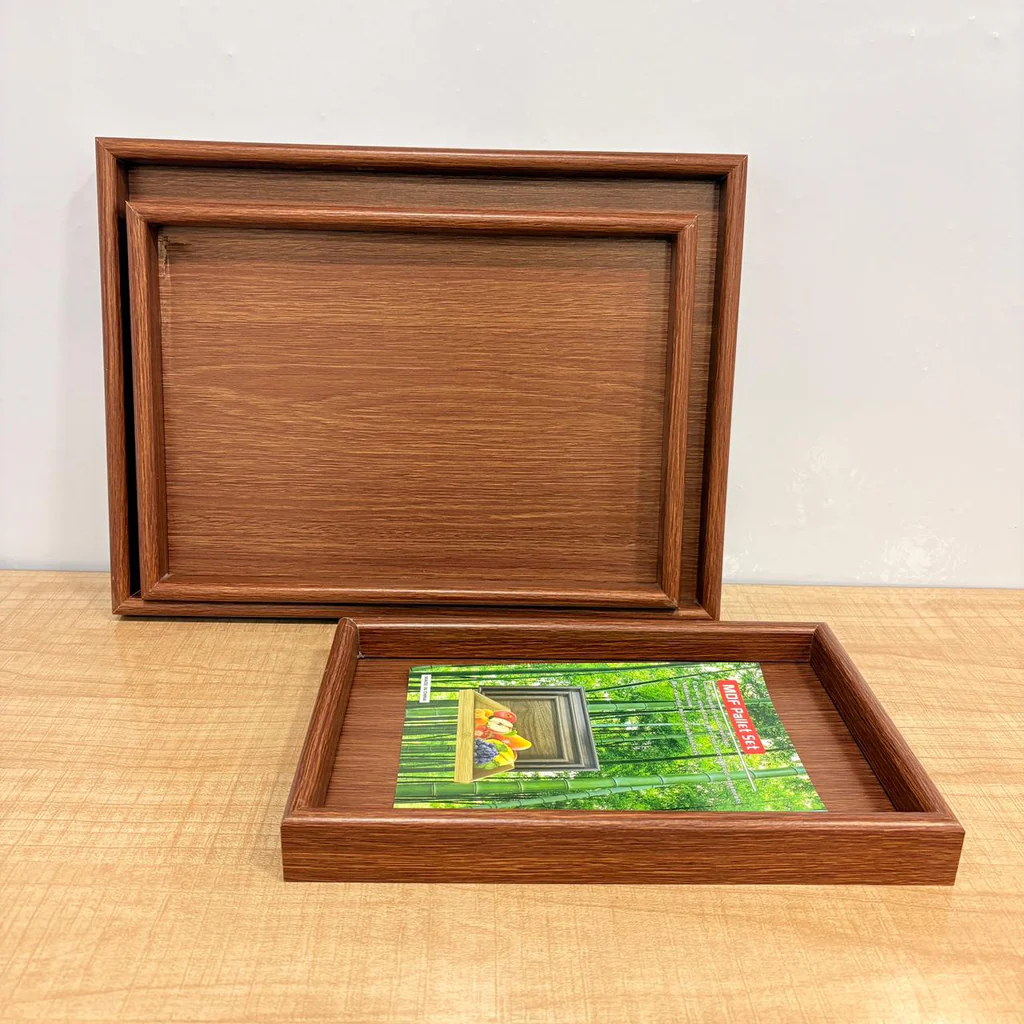 Wooden Tray Set 3 PCS High Quality