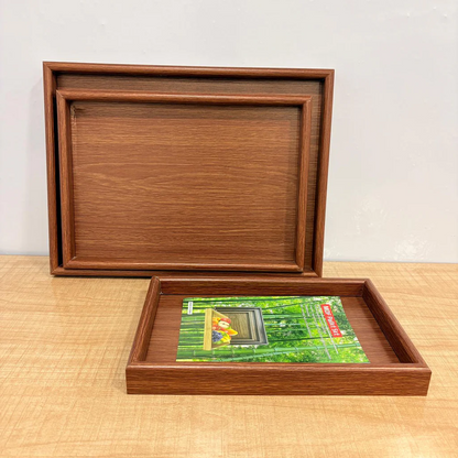 Wooden Tray Set 3 PCS High Quality