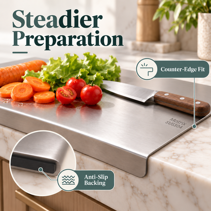 Kitchen Cutting Board with Stainless Steel Fitting