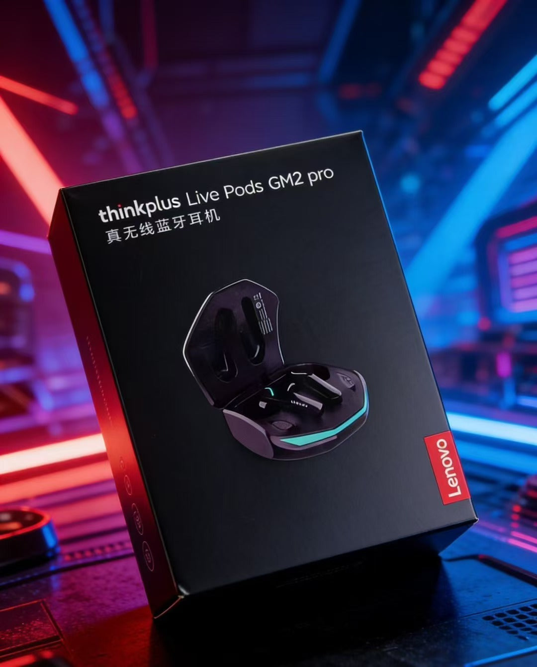 Lenovo ThinkPlus GM2 Pro Wireless Gaming Earbuds – Bluetooth 5.3 Low Latency Sports Headphones with HD Mic