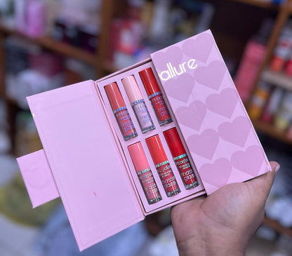 Mocallure 12-Piece High Pigment Lip Gloss Set | Rich &amp; Vibrant Shades – Pink, Red, Peach, Nude &amp; Maroon | Smooth Liquid Texture, Long-Lasting Shine for Any Occasion