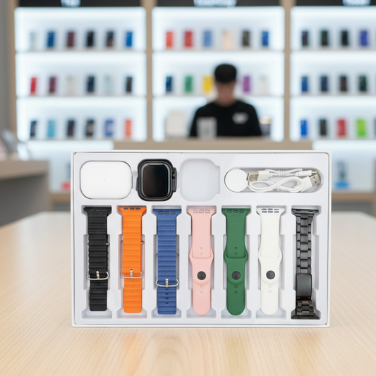 I20 Ultra Max Suit 10 In 1 Smart Watch With Airpods Comfortable Wear Stylish Design For Daily Use And Fashion Needs