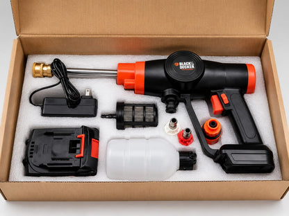 BLACK & DECKER IMPORTED Cordless High Pressure Washer – Single Lithium Battery Power