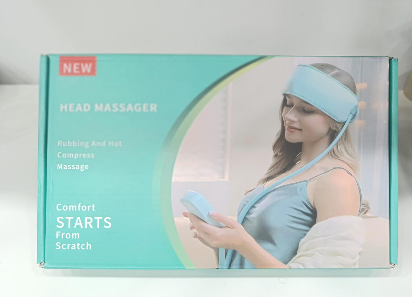 360 Degree Relaxation Electric Head Massager With Air Compression Kneading Heat Therapy Type C Port Rechargeable