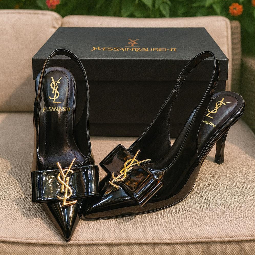YSL Inspired Slingback Heels Providing Elegant Style With Sophisticated Look Durable Quality Comfortable Wear