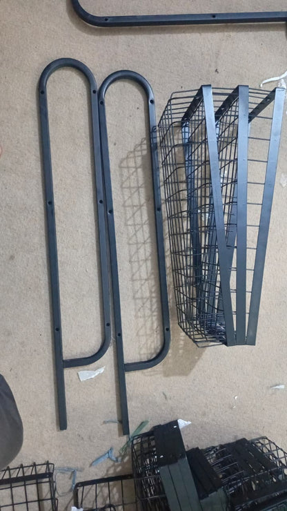 Wall Mounted Spice Rack Black Stainless Steel 3 Tier – DIY Assembly Required (Self Assemble)