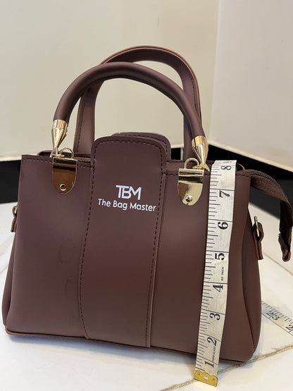 3 Pieces Ladies Handbag Elegant Design Premium Quality Smooth Finish Easy Carry